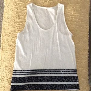 J. Crew razor back sequin tank
